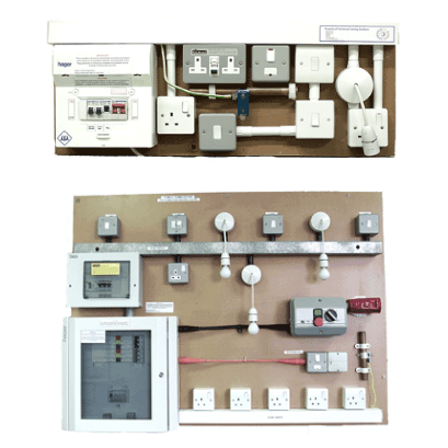 simulated electrical installations
